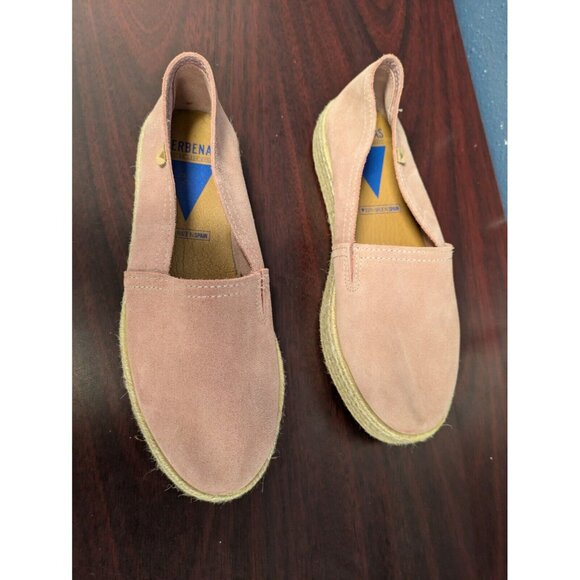 Verbenas Women’s Sz EU 38 Rose Pink Suede Espadrilles Flats Shoes Spain Rope EUC - Picture 3 of 15